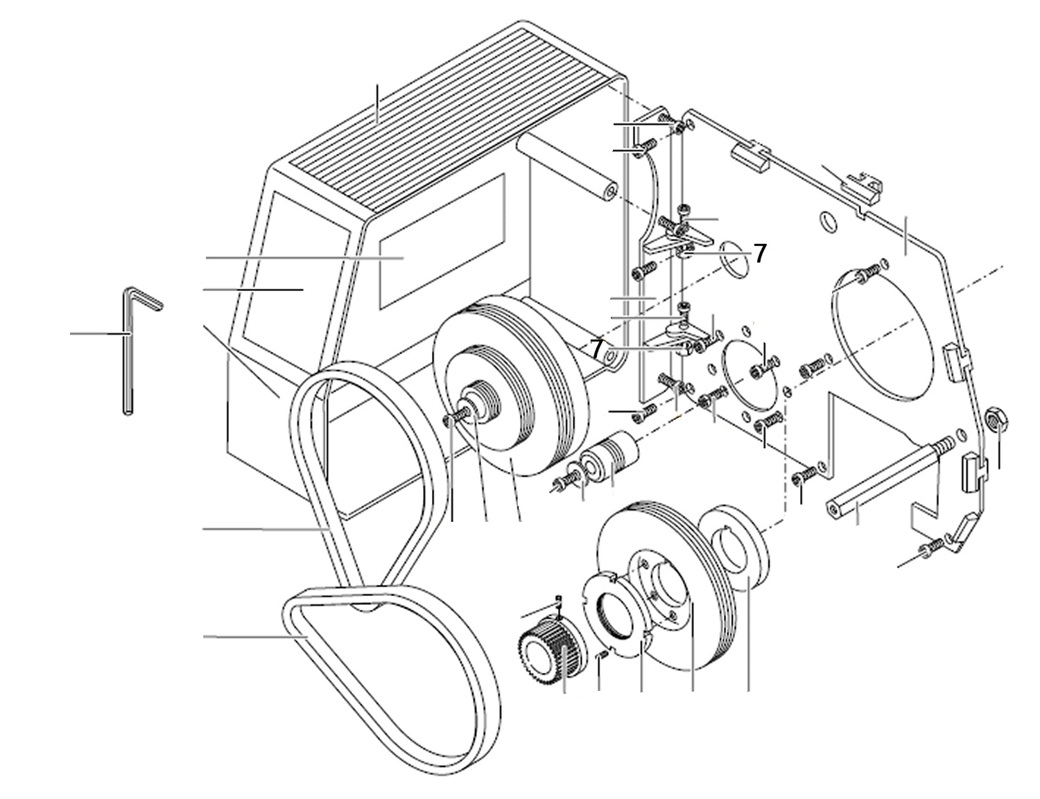PROXXON 24400-01-07 Mutter für Drehmaschine PD400