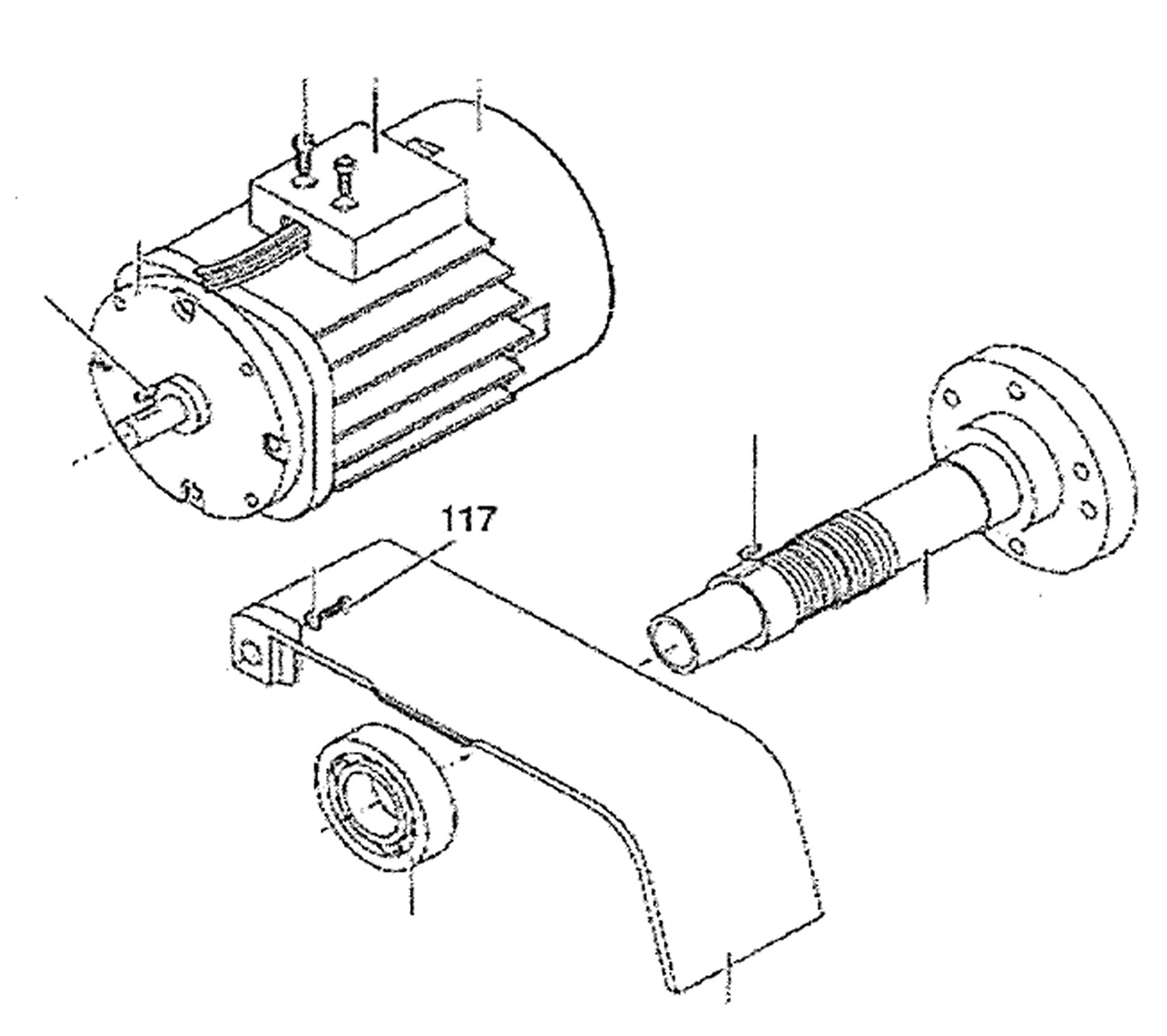 PROXXON 24400-01-117 Schraube für Drehmaschine PD400