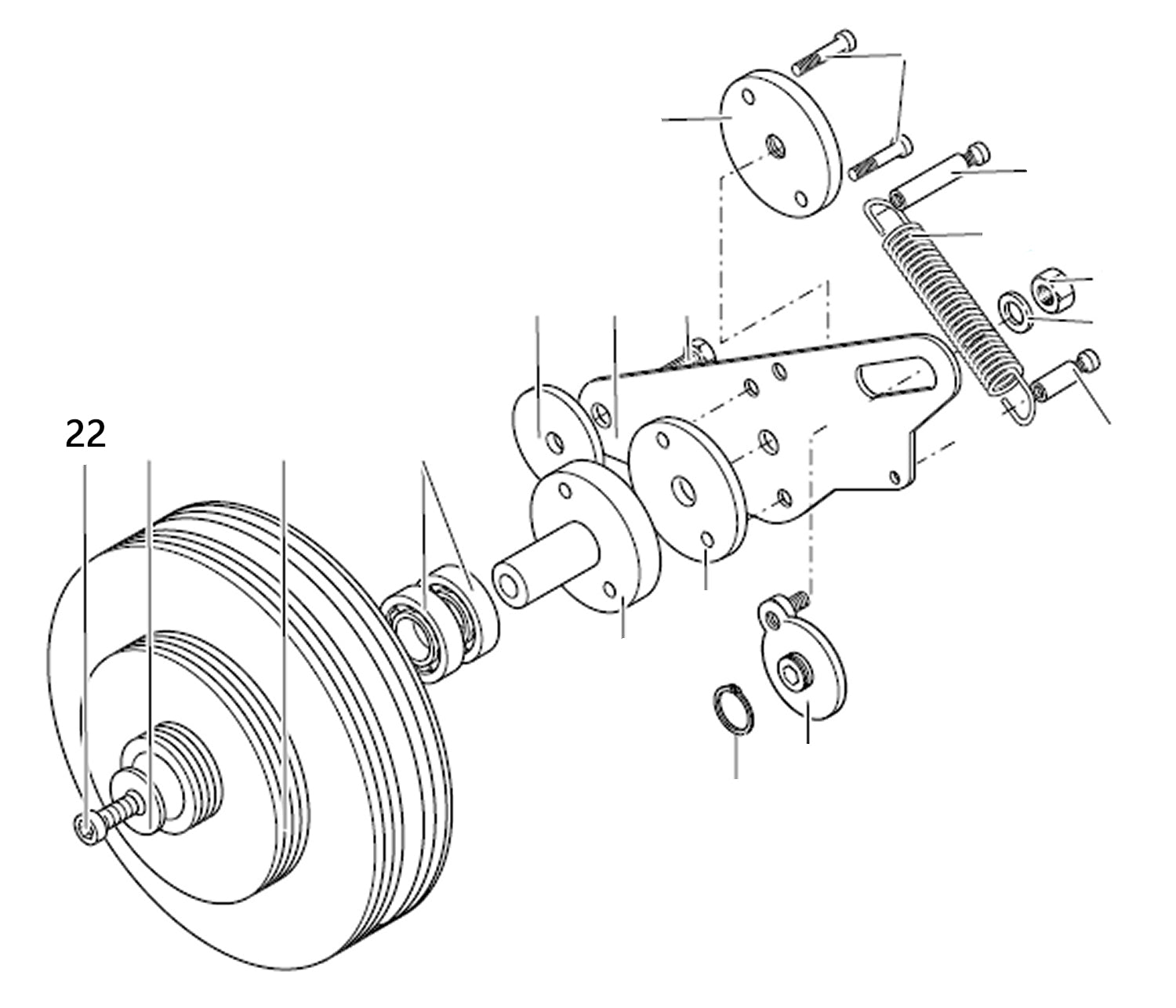 PROXXON 24400-01-22 Schraube für Drehmaschine PD400