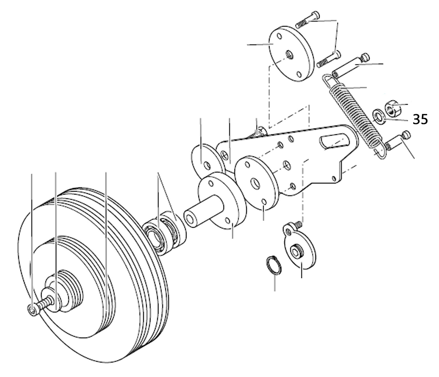 PROXXON 24400-01-35 Scheibe für Drehmaschine PD400
