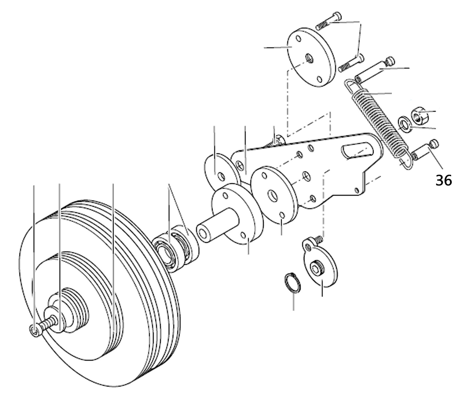 PROXXON 24400-01-36 Bolzen für Drehmaschine PD400
