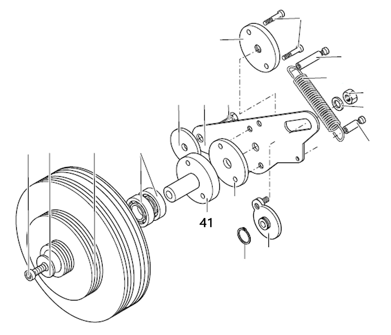 PROXXON 24400-01-41 Flansch für Drehmaschine PD400