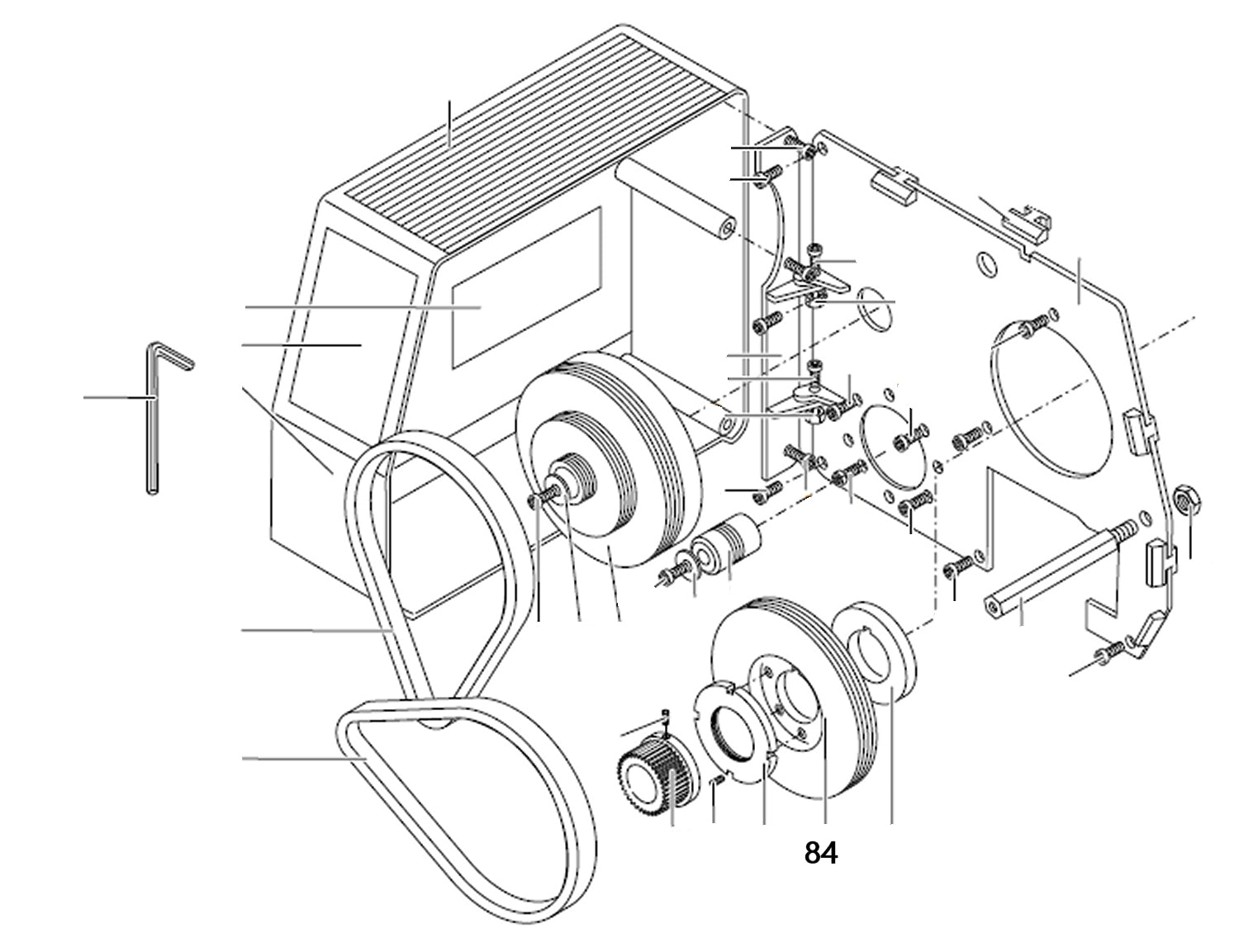 PROXXON 24400-01-84 Riemenscheibe für Drehmaschine PD400