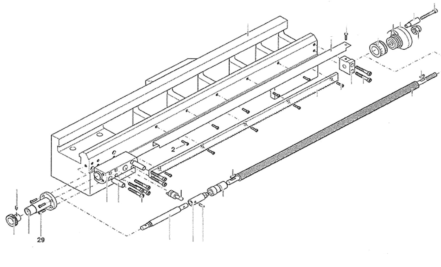PROXXON 24400-02-29 Schraube für Drehmaschine PD400