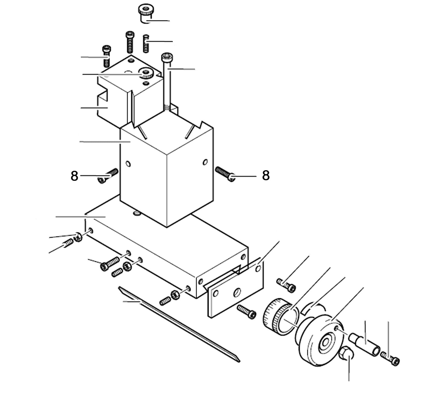 PROXXON 24400-03-08 Schraube für Drehmaschine PD400
