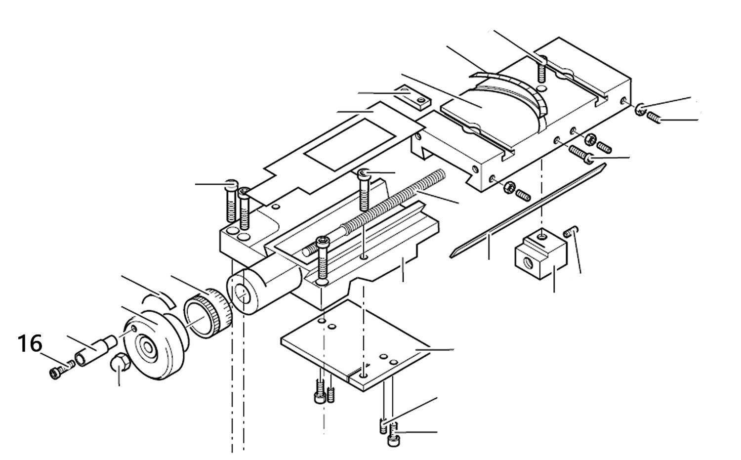 PROXXON 24400-03-16 Schraube für Drehmaschine PD400