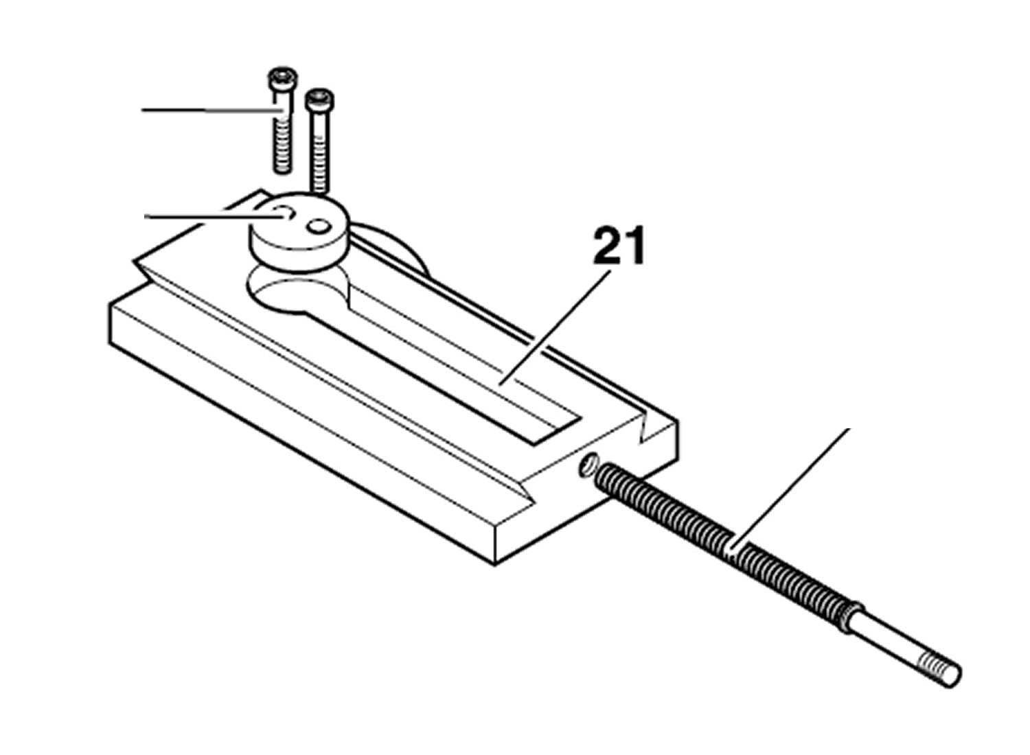 PROXXON 24400-03-21 Basis für Oberschlitten für Drehmaschine PD400