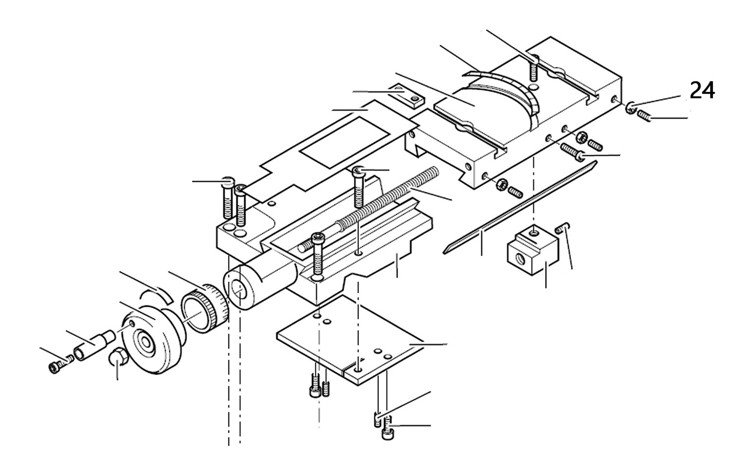 PROXXON 24400-03-24 Mutter für Drehmaschine PD400