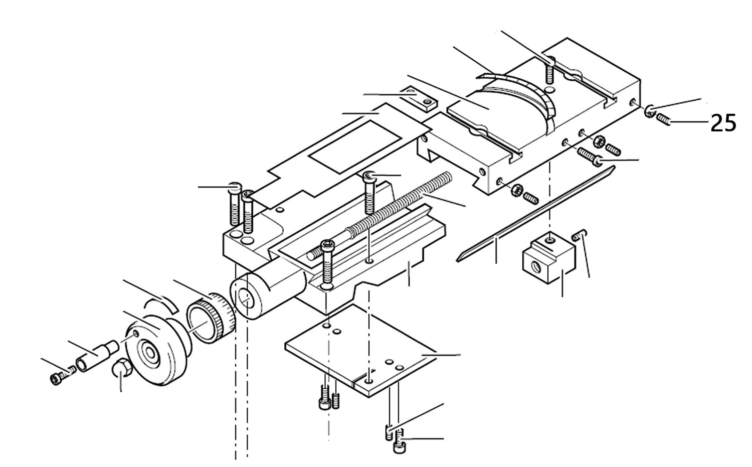 PROXXON 24400-03-25 Gewindestift für Drehmaschine PD400