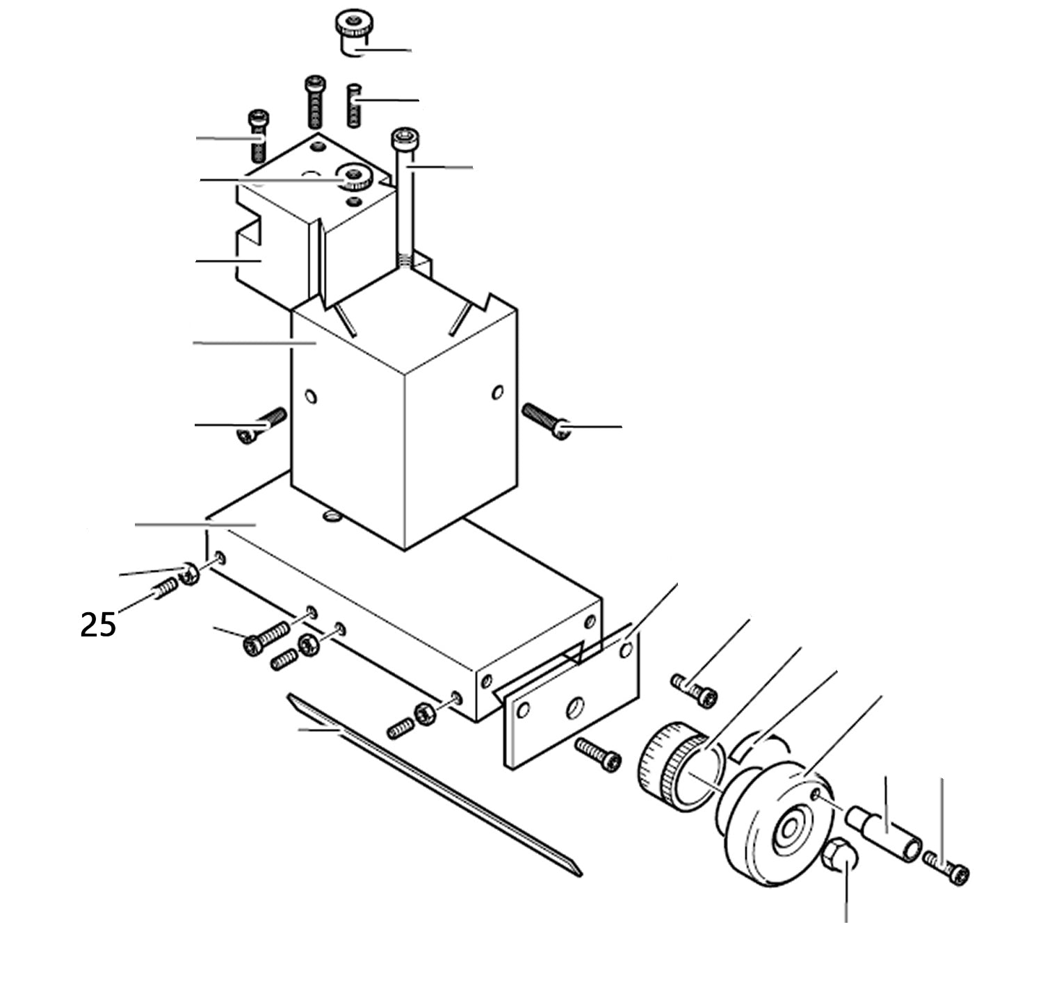 PROXXON 24400-03-25 Gewindestift für Drehmaschine PD400