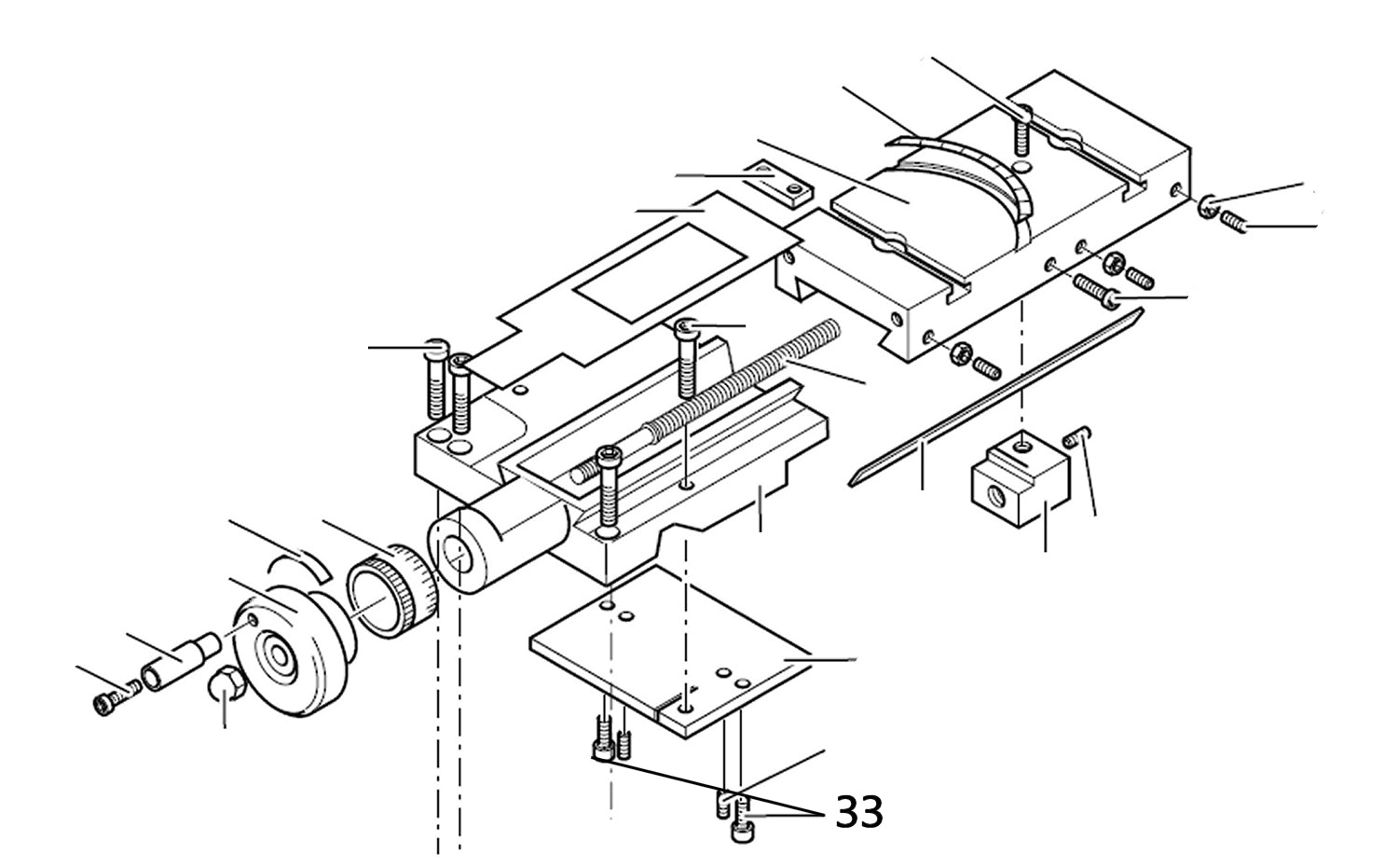 PROXXON 24400-03-33 Schraube für Drehmaschine PD400