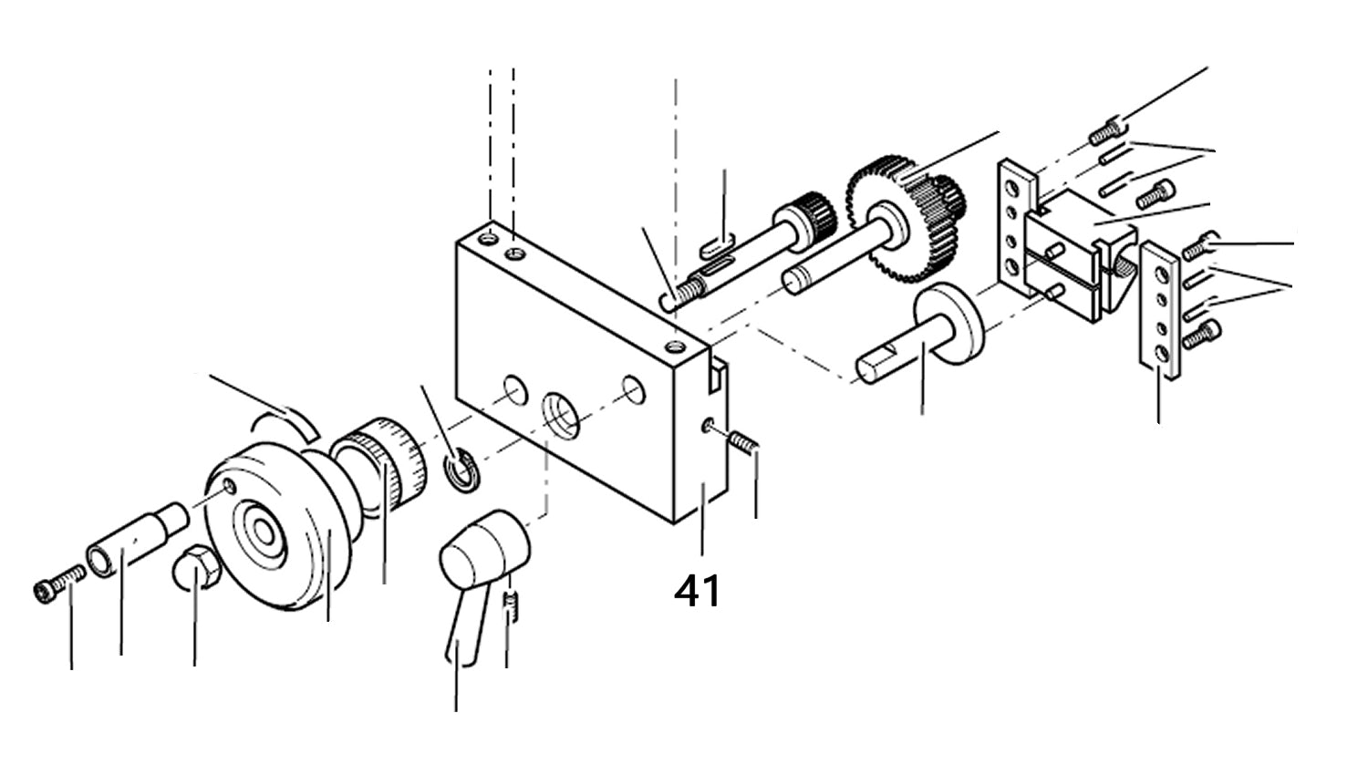 PROXXON 24400-03-41 Block für Drehmaschine PD400
