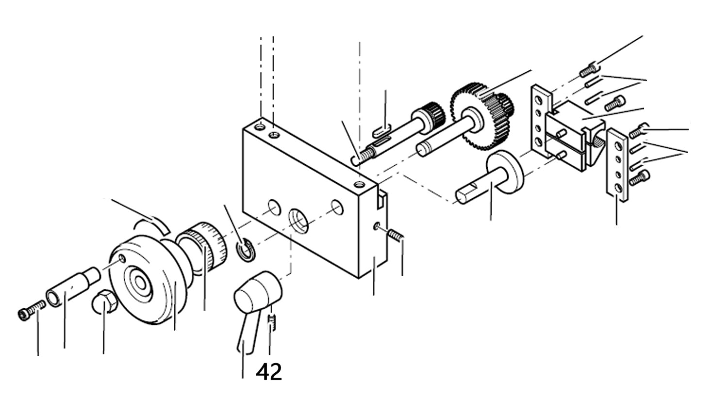 PROXXON 24400-03-42 Gewindestift für Drehmaschine PD400