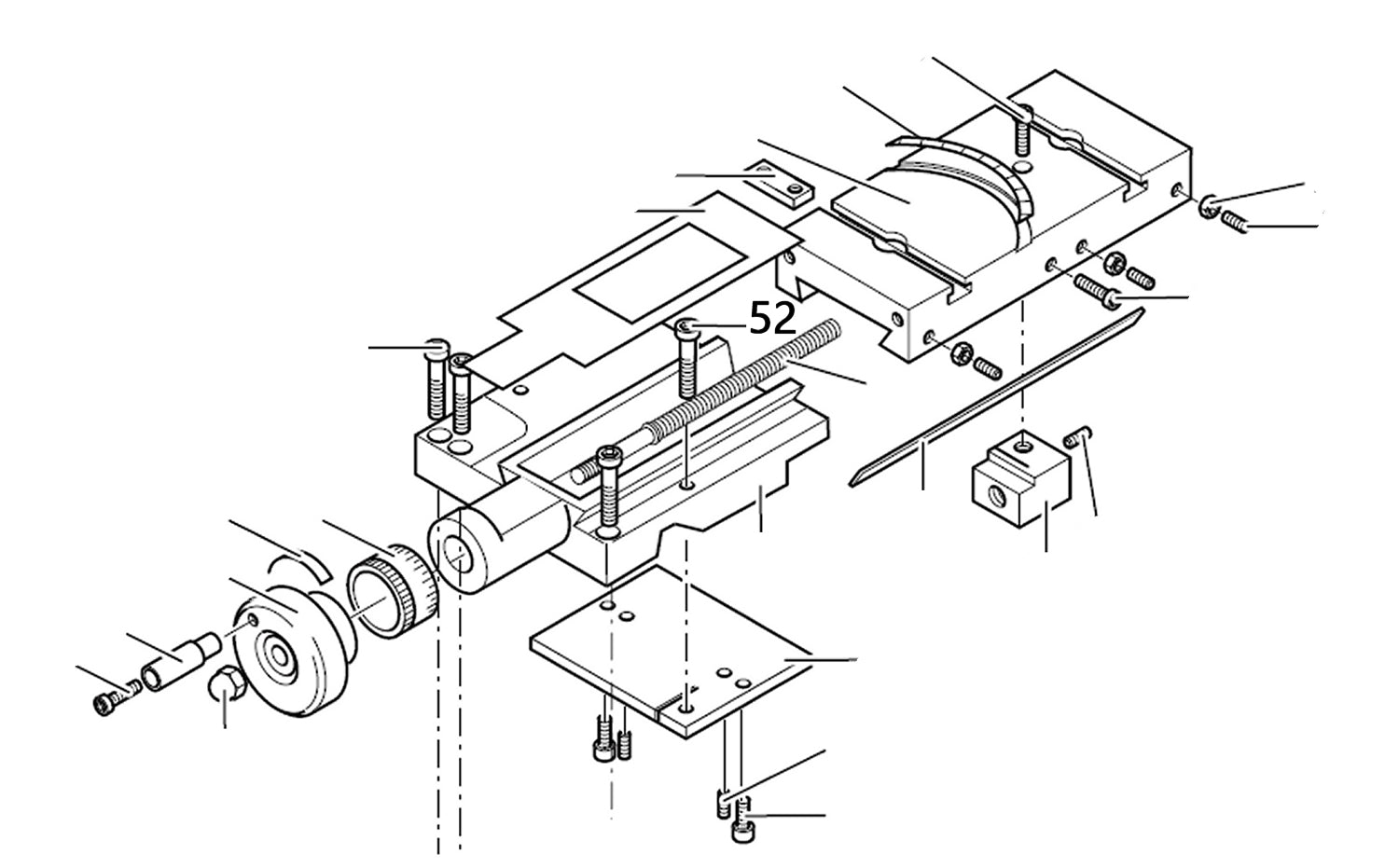 PROXXON 24400-03-52 Schraube für Drehmaschine PD400