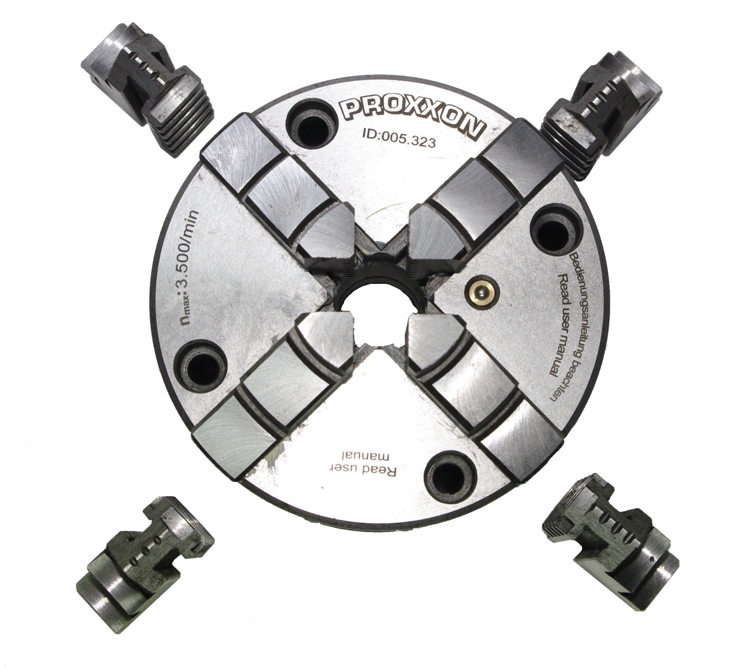 PROXXON 24408 4 Backen Drehfutter zentrisch spannend für PD400