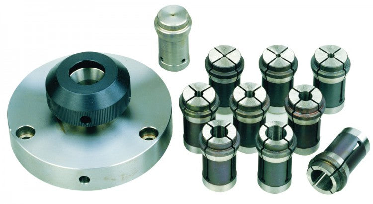 PROXXON 24419 Spannzangeneinrichtung mit 10 Spannzangen für PD400 / UT400 / UT400CNC