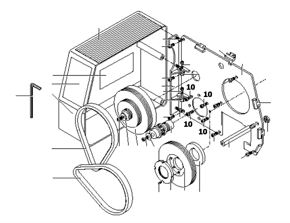 PROXXON 24500-01-10 Schraube für Drehmaschine PD400 CNC