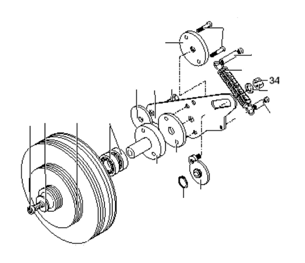 PROXXON 24500-01-34 Mutter für Drehmaschine PD400 CNC