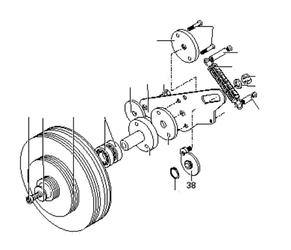 PROXXON 24500-01-38 Platte mit Sechskant für Drehmaschine PD400 CNC