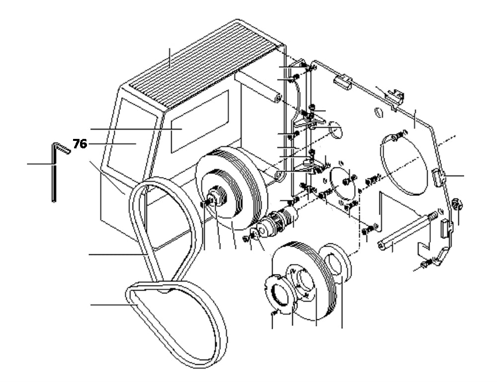 PROXXON 24500-01-76 Aufkleber für Räderkasten für Drehmaschine PD400 CNC