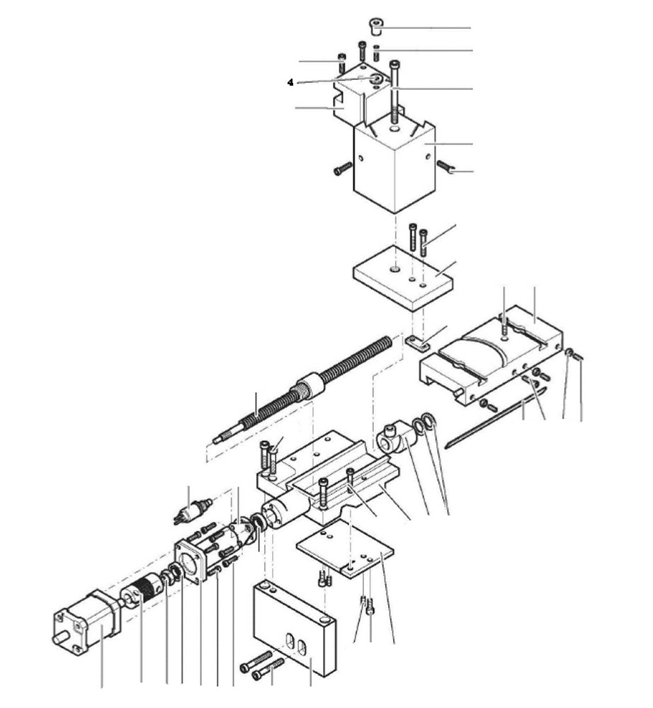 PROXXON 24500-03-04 Rändelmutter für Drehmaschine PD400 CNC