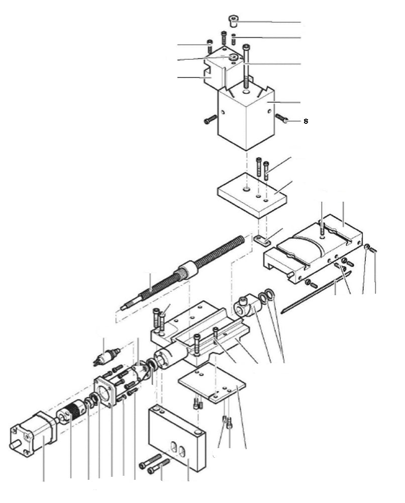 PROXXON 24500-03-08 Schraube für Drehmaschine PD400 CNC