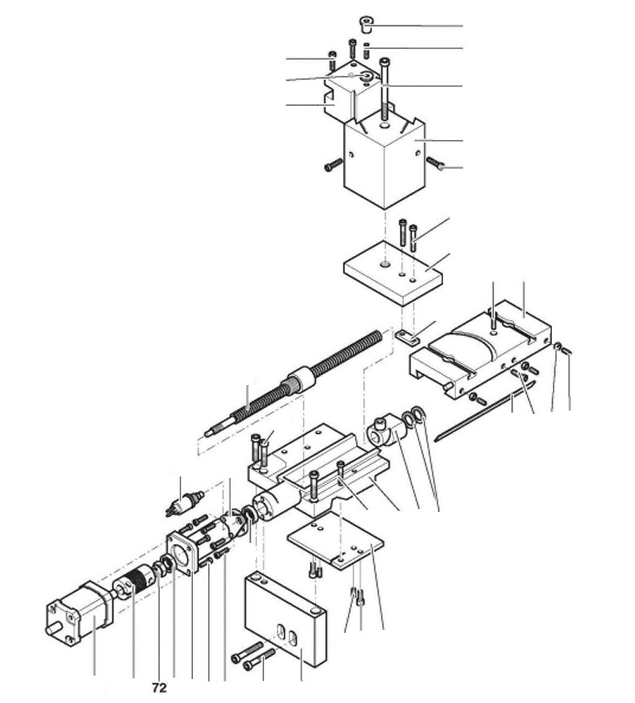 PROXXON 24500-03-72 Mutter für Drehmaschine PD400 CNC