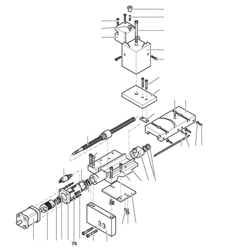 PROXXON 24500-03-75 Schraube für Drehmaschine PD400 CNC