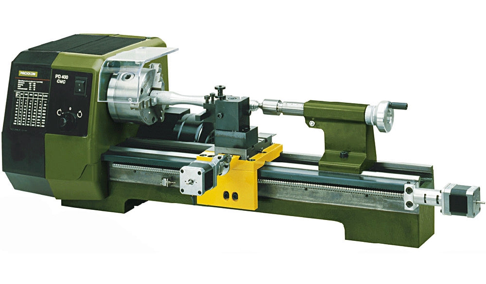 PROXXON 24504 Präzisionsdrehmaschine PD 400/CNC-ready Schrittmotoren Kugelumlaufspindel