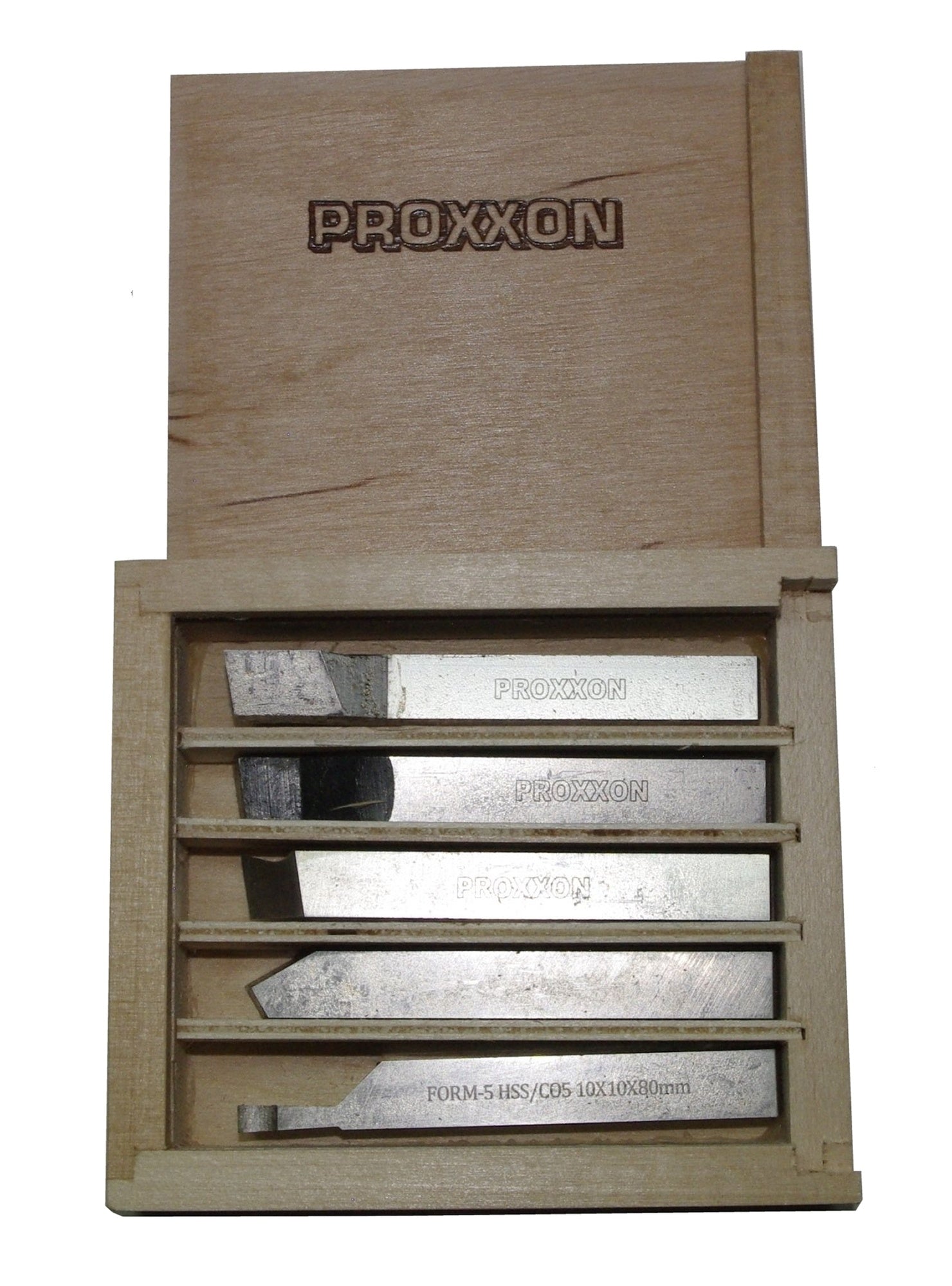 PROXXON 24550 Satz HSS Drehstahl 10x10mm Länge 80mm für PD 400