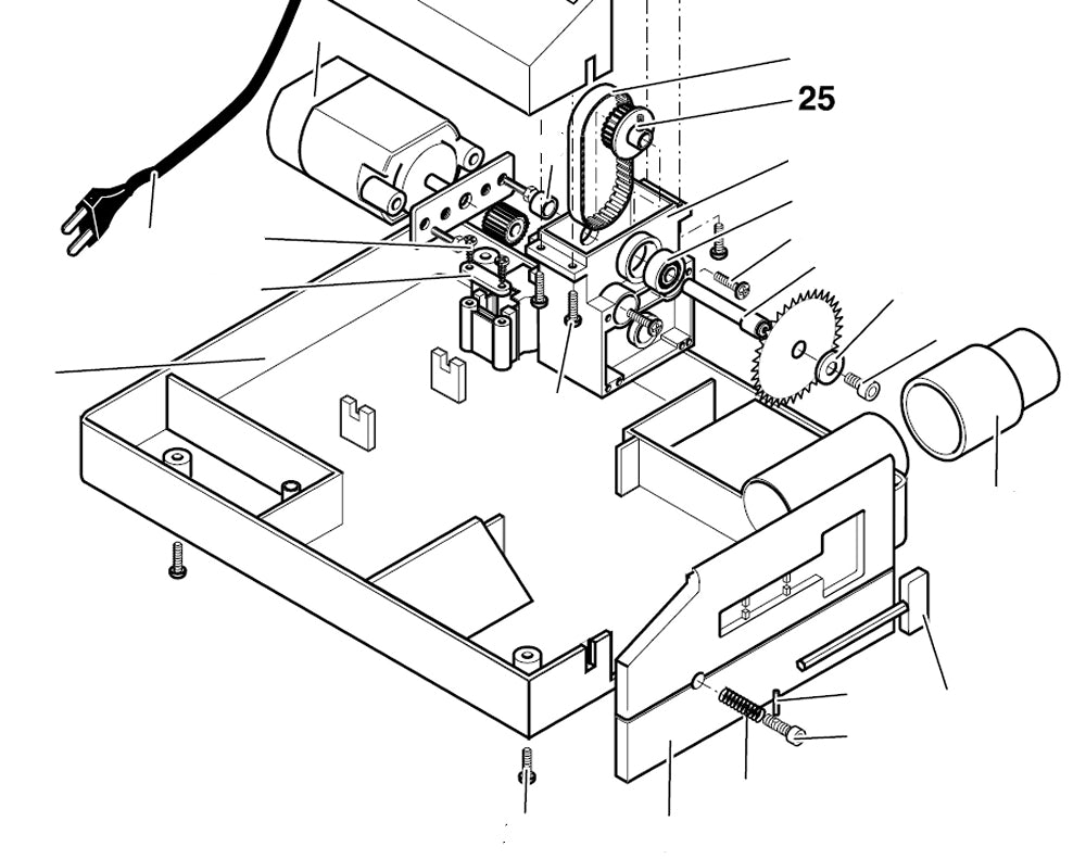 PROXXON 27006-25 Zahnriemenscheibe / Ritzel für KS230 KS220 KS12 KS220/e sägeblattseitig