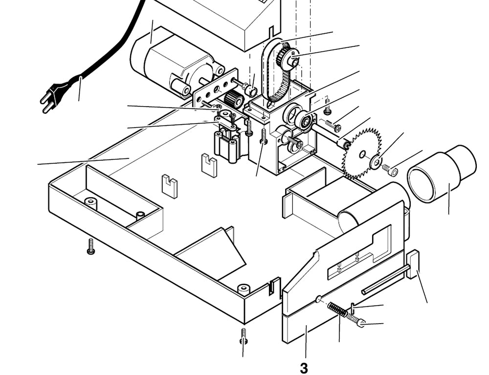 PROXXON 27006-03 Deckel / Schiebetür mit Verschluß für Tischkreissäge KS230