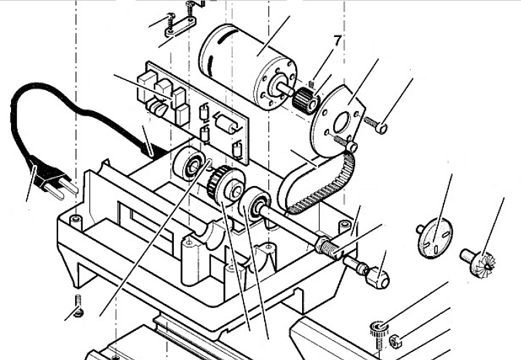 PROXXON 27020-07 Gewindestift für Drechselbank DB250