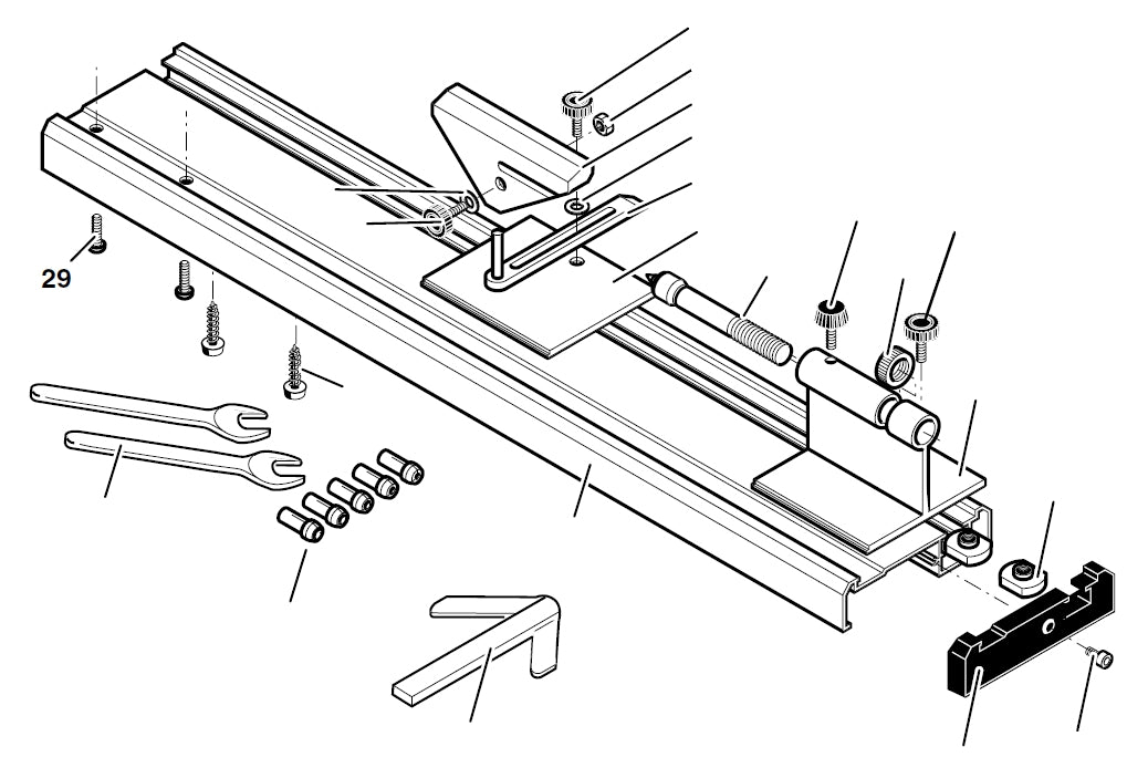 PROXXON 27020-29 Schraube für Gehäusebefestigung für Drechselbank DB250