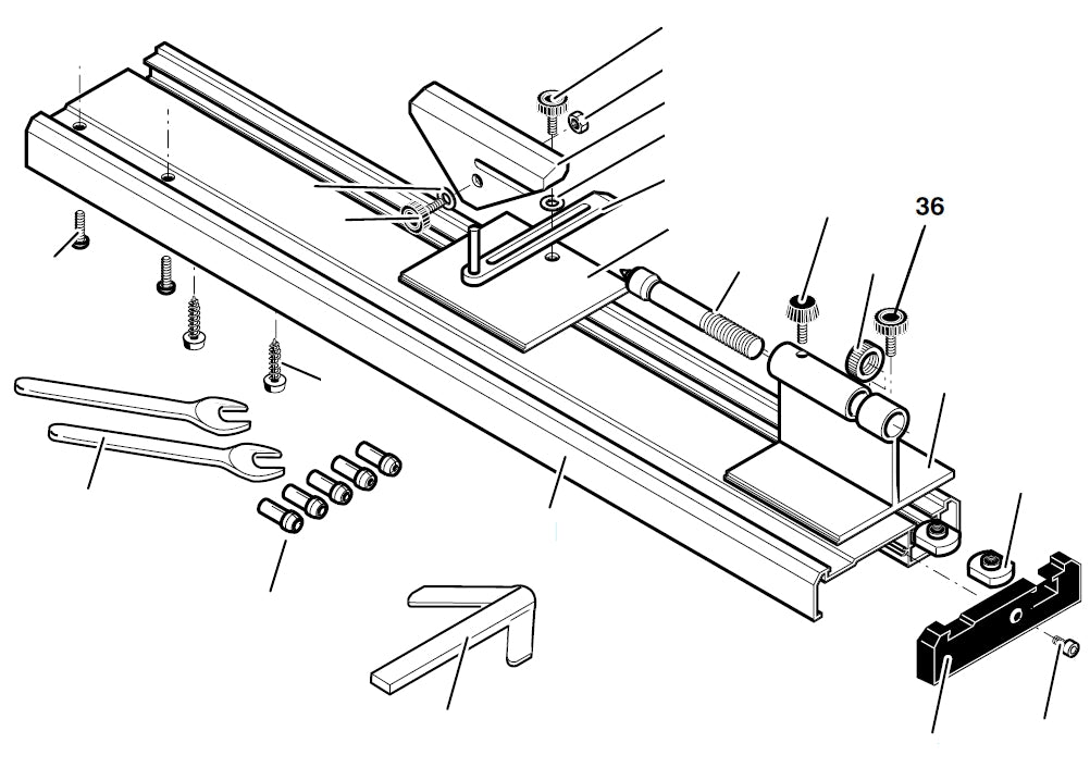 PROXXON 27020-36 Rändelschraube M4 für Drechselbank DB250