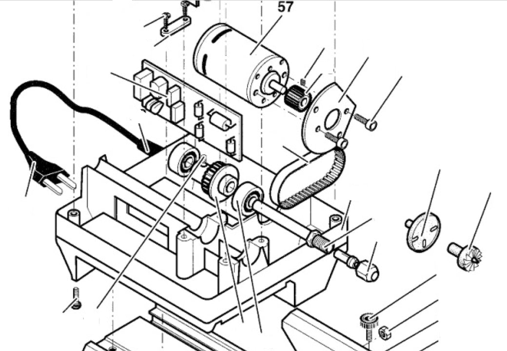 PROXXON 27020-57 Motor für Drechselbank DB250