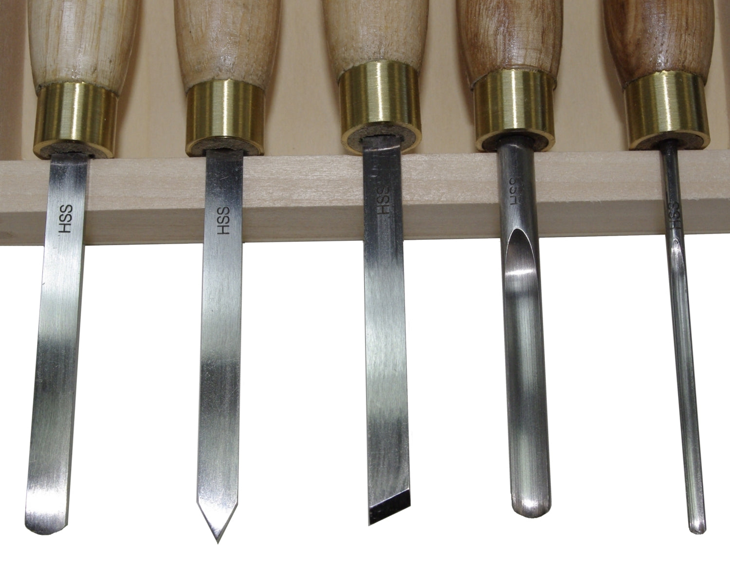 PROXXON 27023 Satz HSS Drechselmeißel für Drechselbank DB 250 5tlg