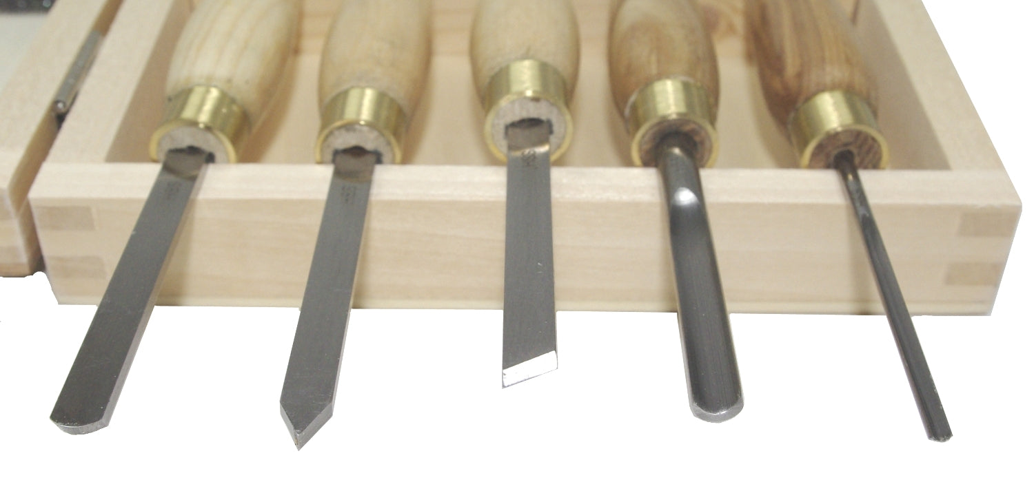 PROXXON 27023 Satz HSS Drechselmeißel für Drechselbank DB 250 5tlg