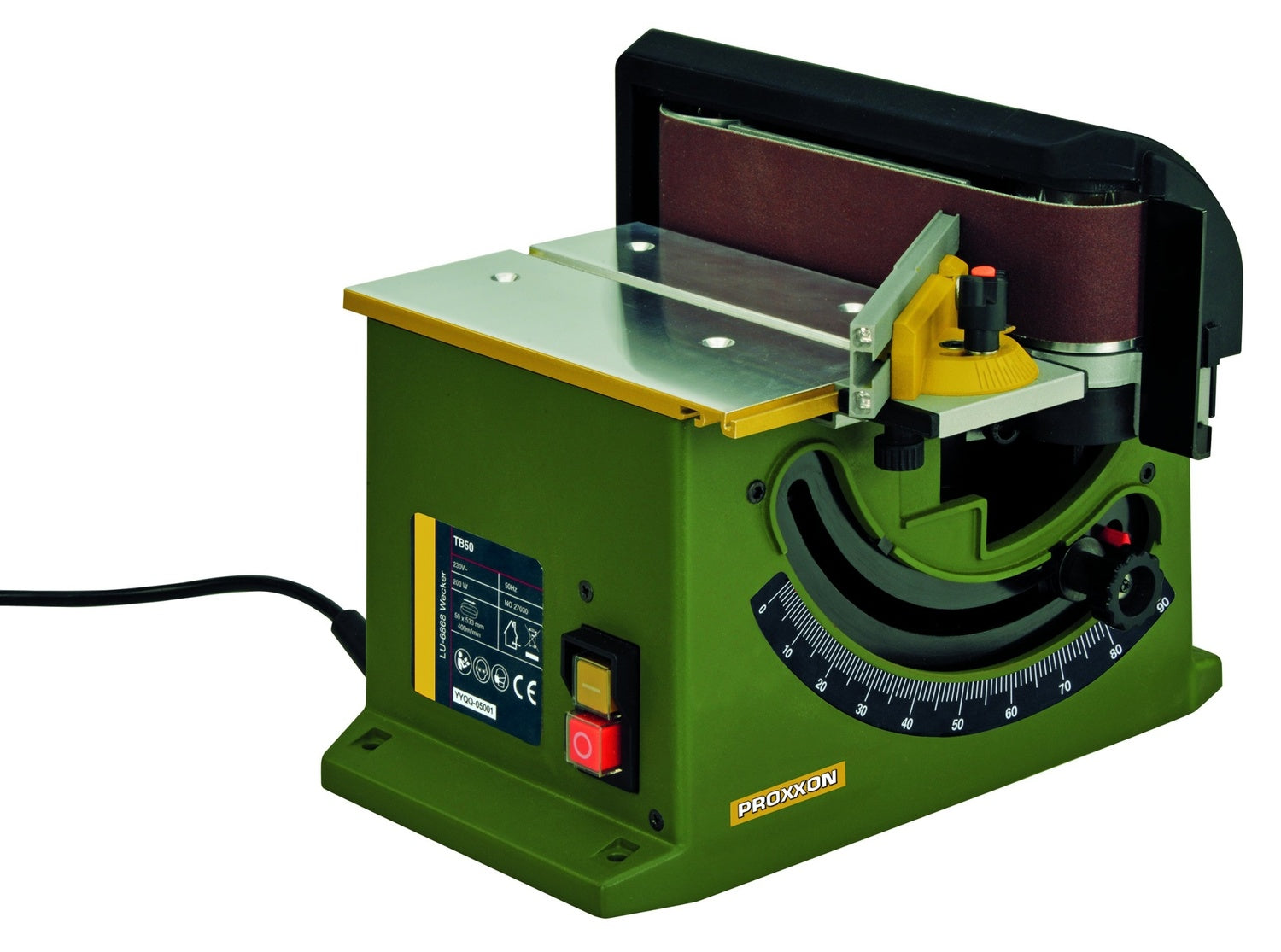 PROXXON 27030 Tischbandschleifer TB50 kompakt und leicht 400 m/min