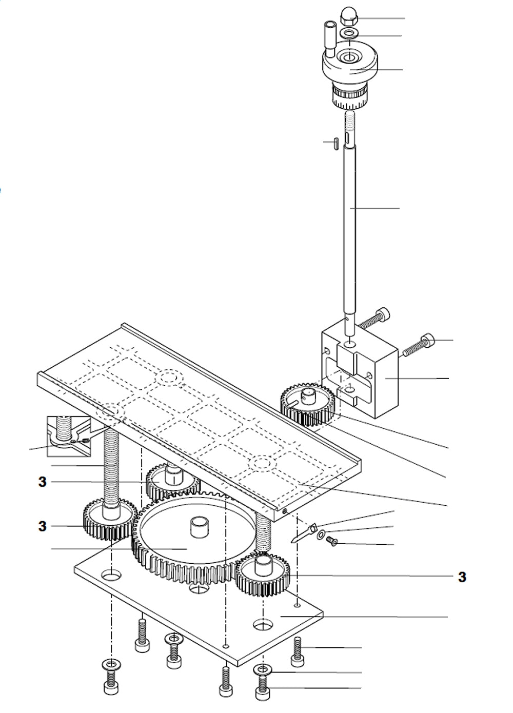 PROXXON 27040-06-03 Zahnrad Z 36 für Dickenhobel DH40