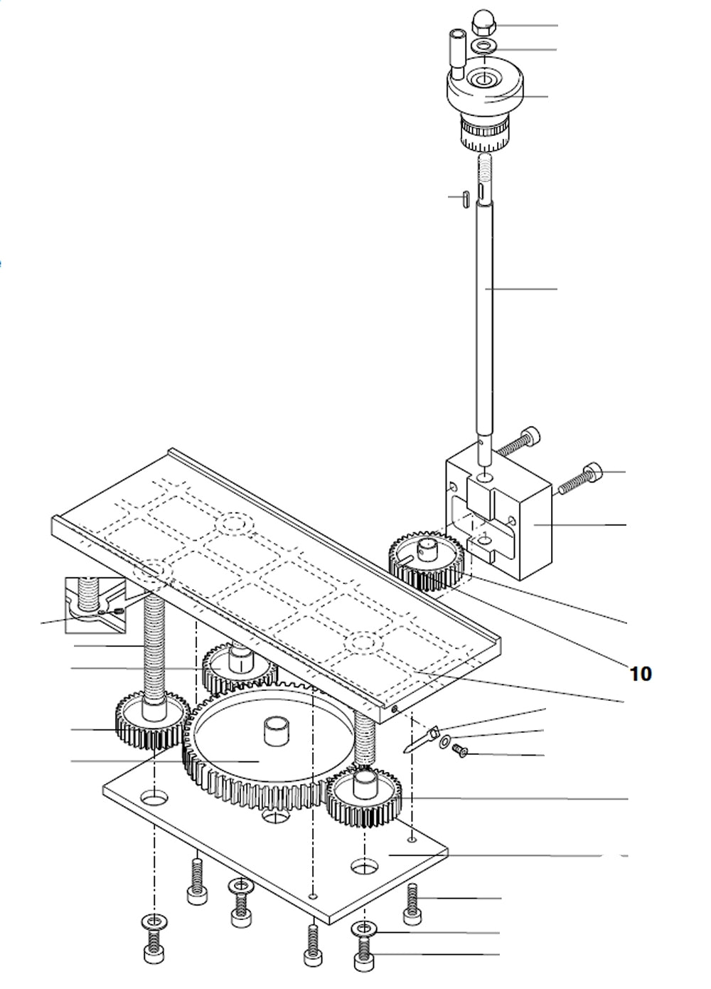 PROXXON 27040-06-10 Spannstift für Dickenhobel DH40