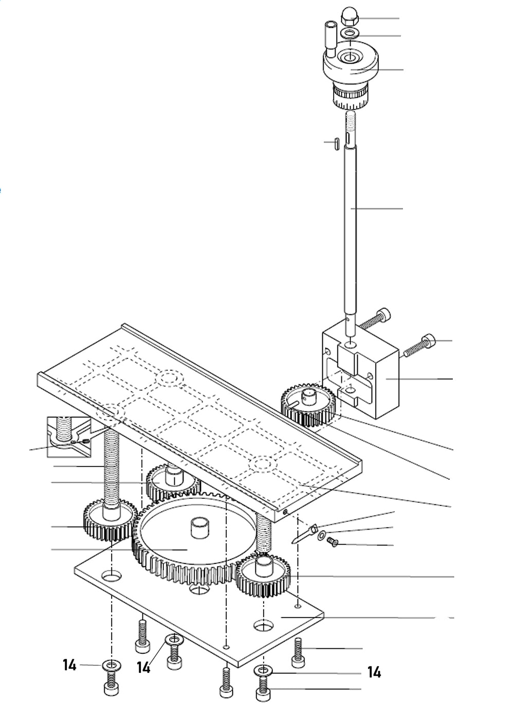 PROXXON 27040-06-14 Scheibe für Dickenhobel DH40