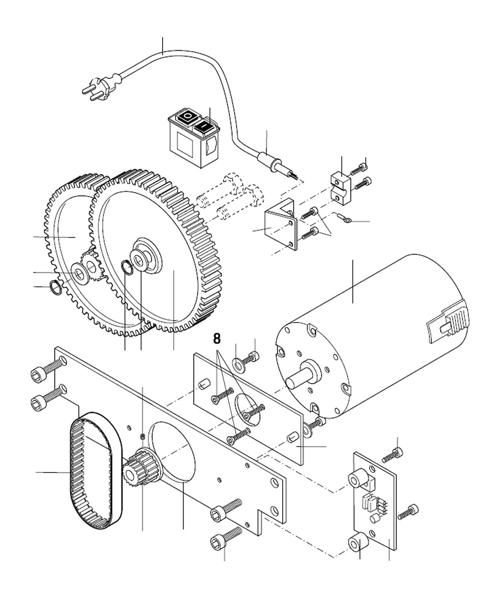 PROXXON 27040-07-08 Schraube für Dickenhobel DH40