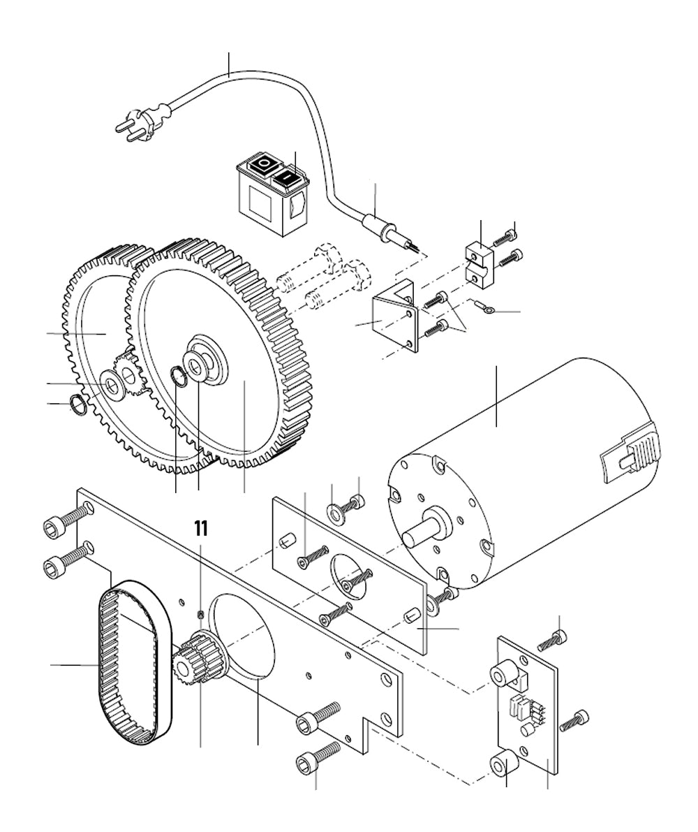 PROXXON 27040-07-11 Gewindestift für Dickenhobel DH40