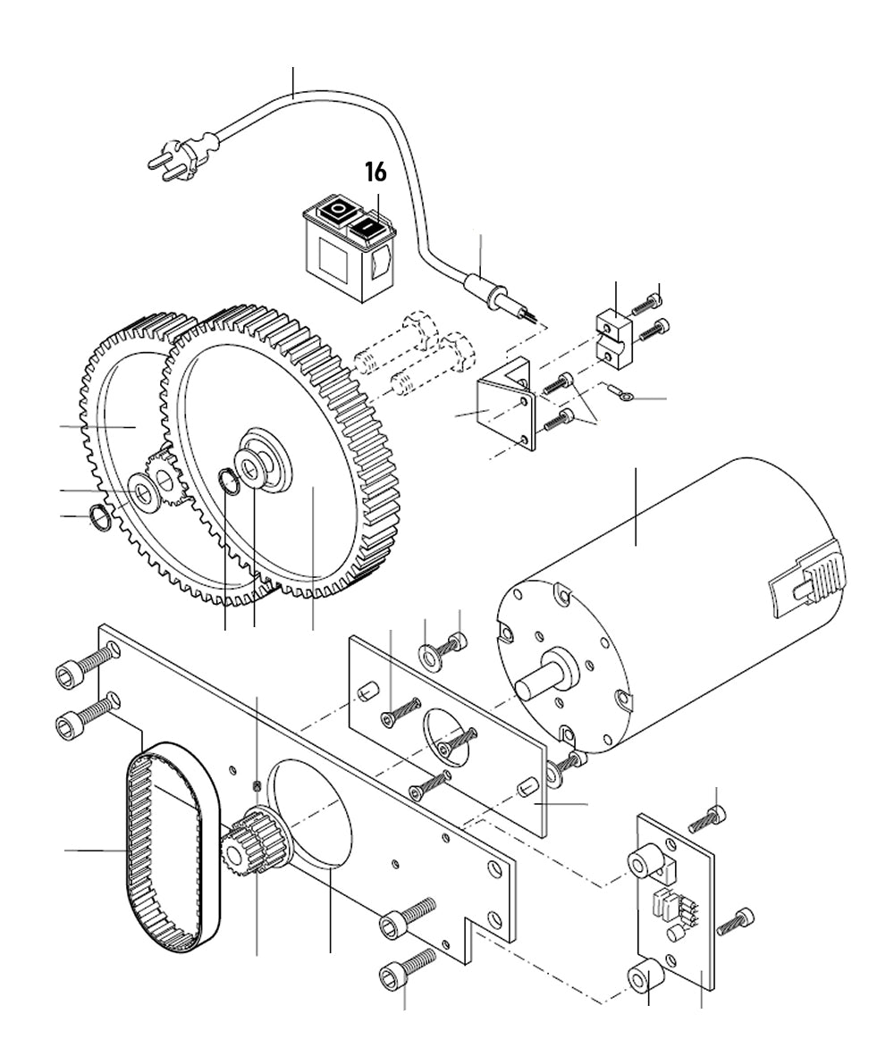 PROXXON 27040-07-16 Schalter für Dickenhobel DH40