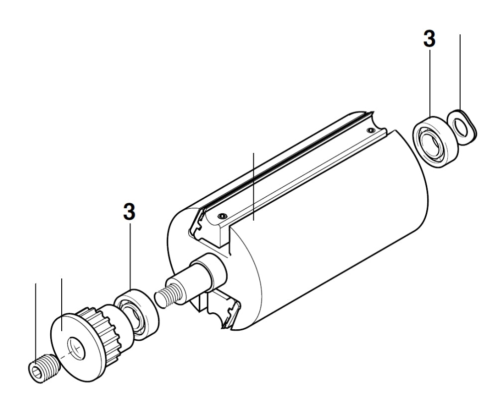 PROXXON 27040-08-03 Rillenkugellager für Dickenhobel DH40