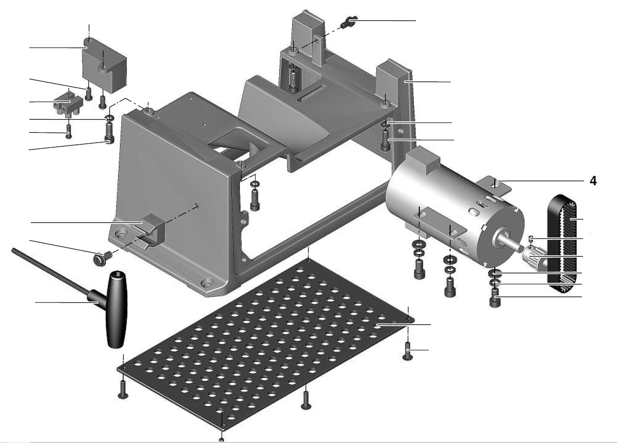 PROXXON 27044-01-04 Motor für Abrichthobel AH80