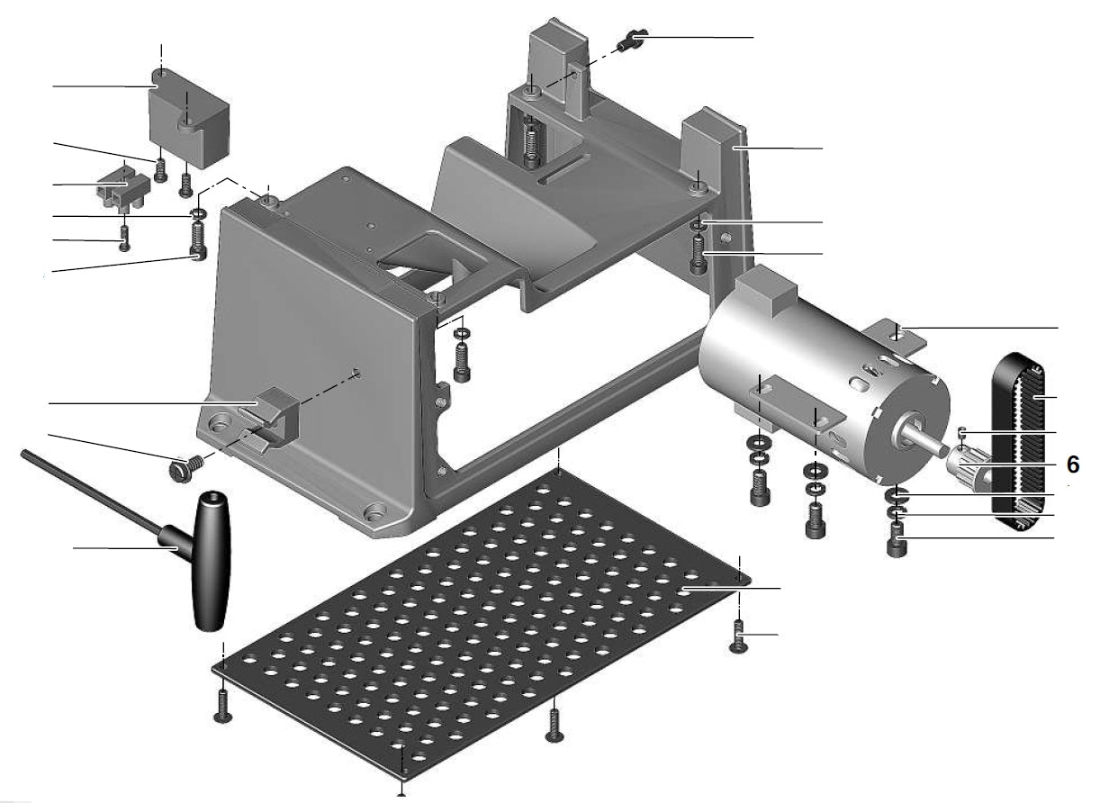 PROXXON 27044-01-06 Zahnrad Seite Motor für Abrichthobel AH80
