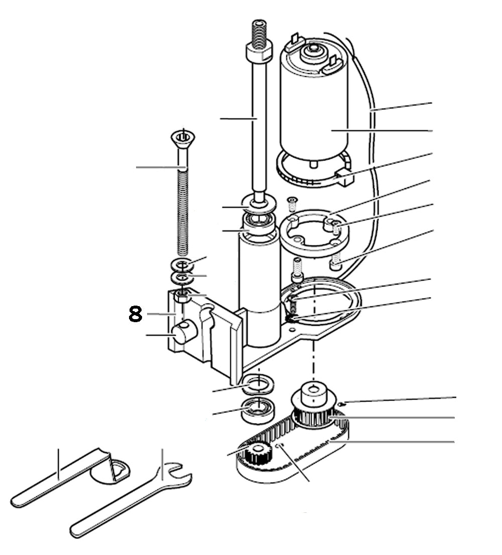 PROXXON 27050-08 Wellengehäuse für MICRO Profiliergerät MP400