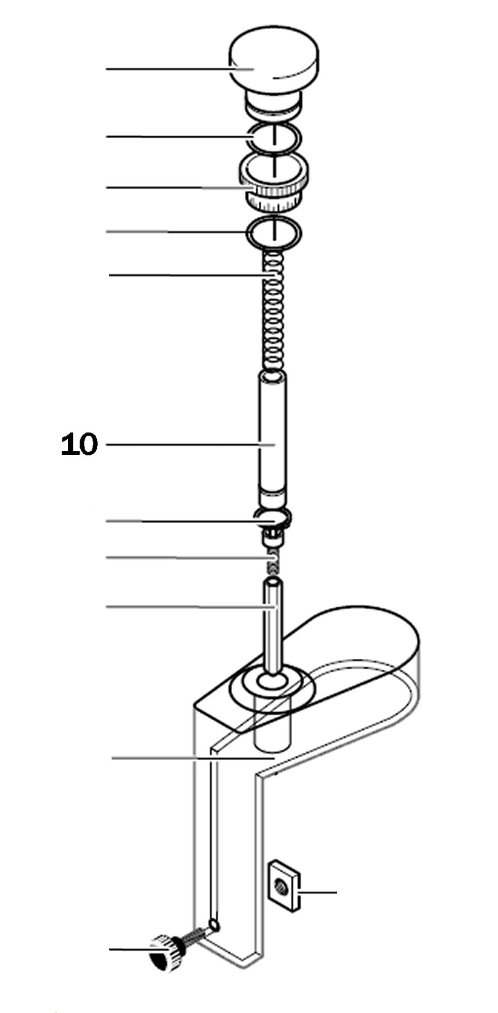 PROXXON 27050-10 Hülse Höhenverstellung für MICRO Profiliergerät MP400